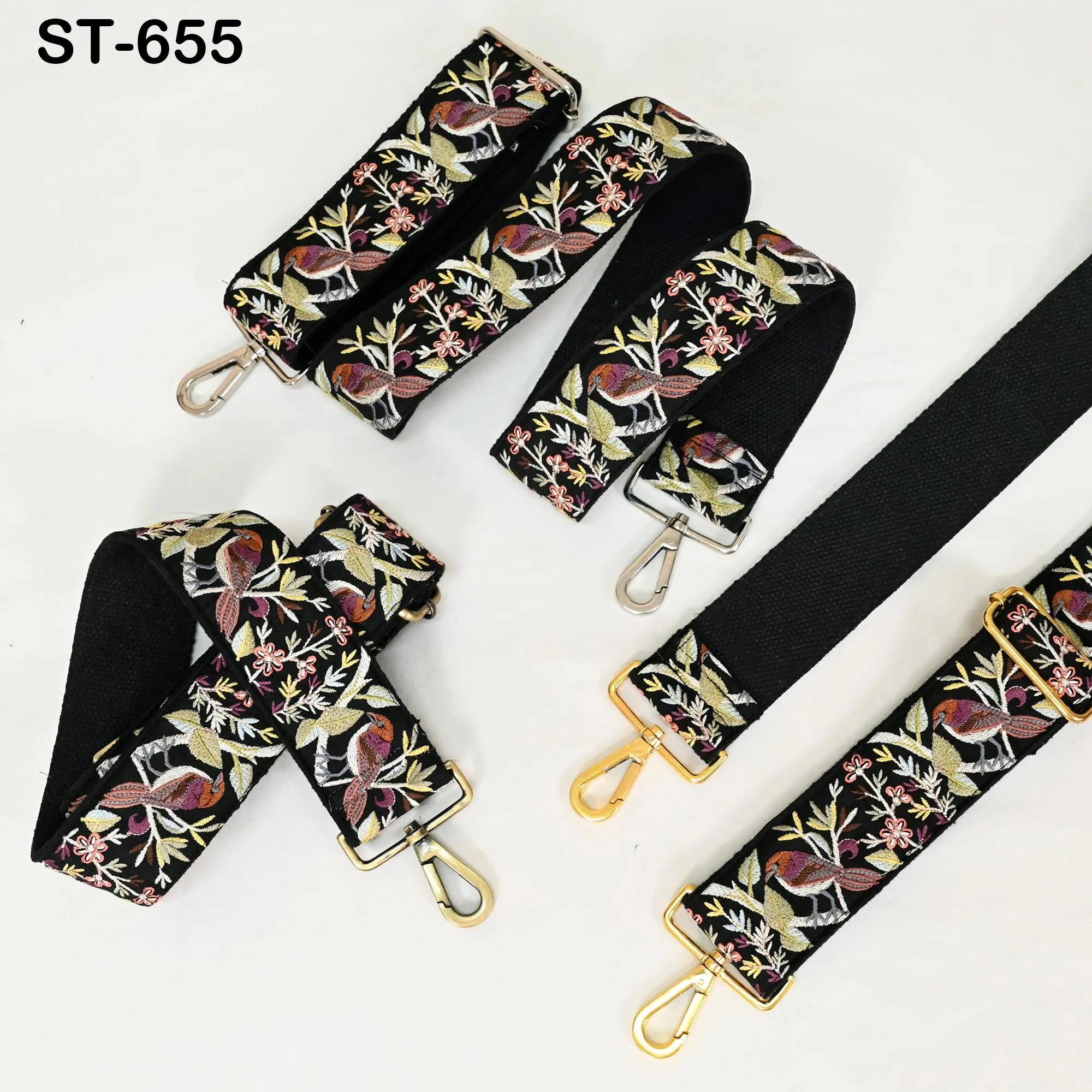 Embroidered Purse Strap Crossbody Strap for Purses Handbag Boho Bag Strap Embroidery Replacement Strap Guitar Strap Gift Daughter Sister