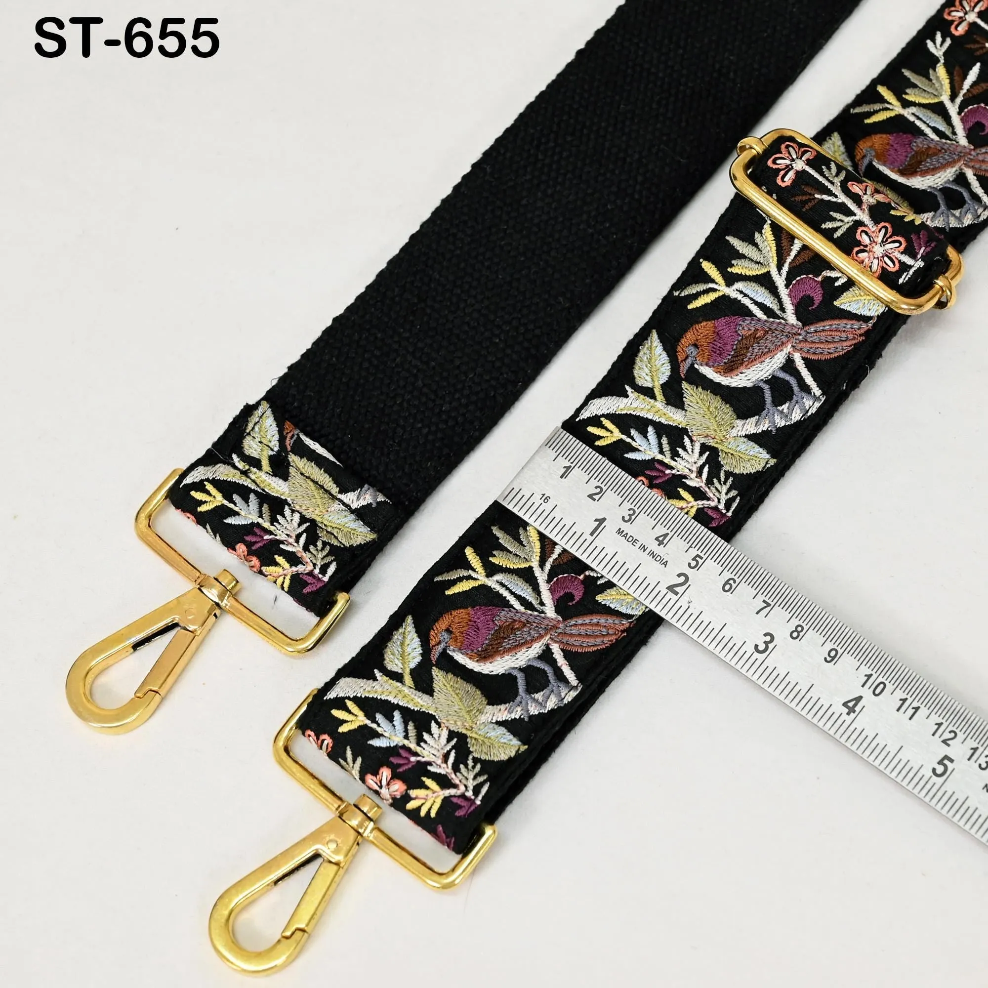 Embroidered Purse Strap Crossbody Strap for Purses Handbag Boho Bag Strap Embroidery Replacement Strap Guitar Strap Gift Daughter Sister