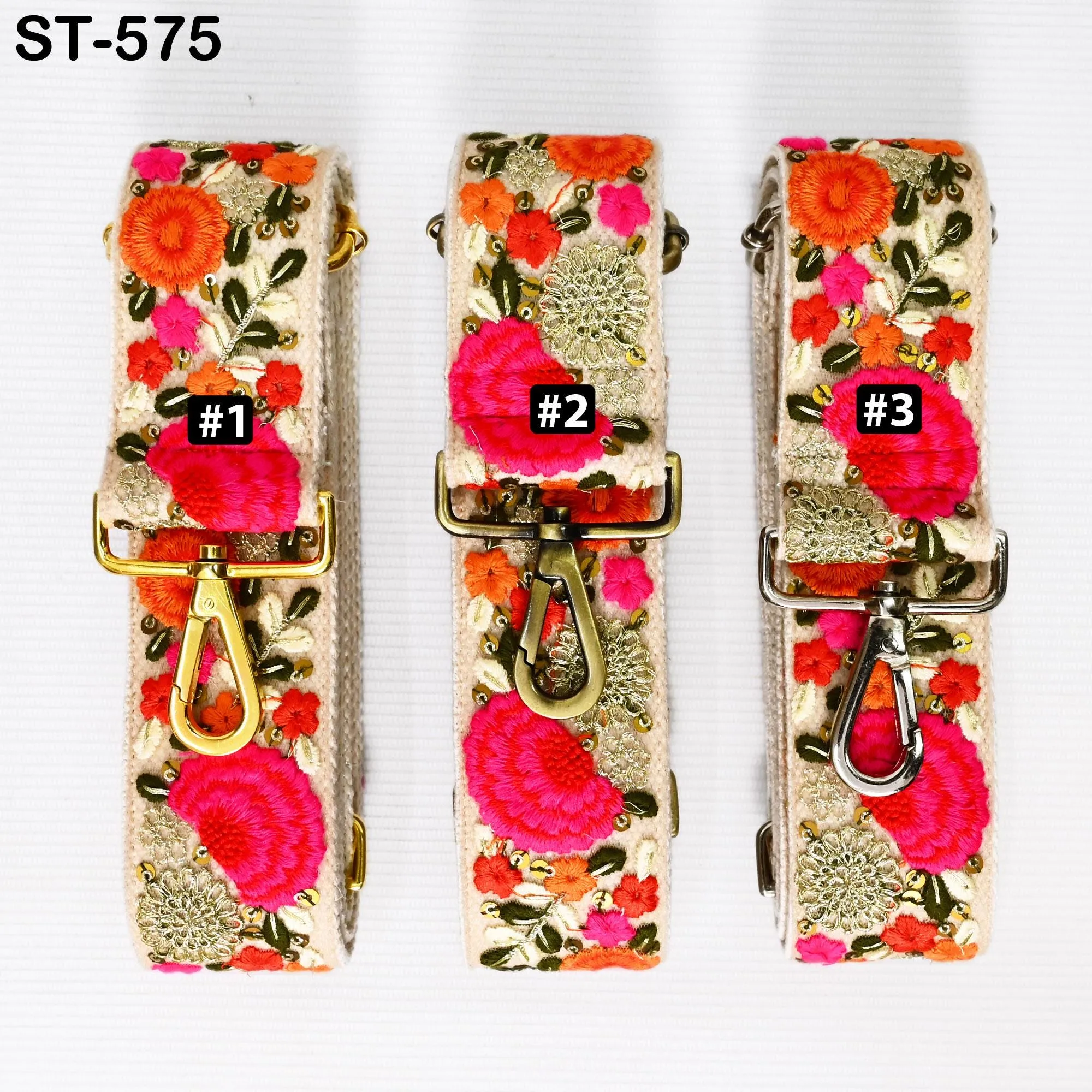 Embroidered Purse Strap Crossbody Strap for Purses Handbag Boho Bag Strap Floral Embroidery Replacement Strap Boho Guitar Strap Gift for her