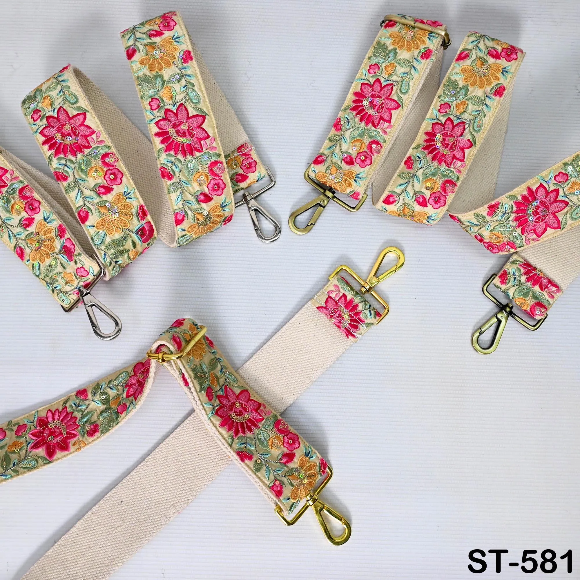 Embroidered Purse Strap Crossbody Strap for Purses Handbag Boho Bag Strap Floral Embroidery Replacement Strap Boho Guitar Strap Gift for her