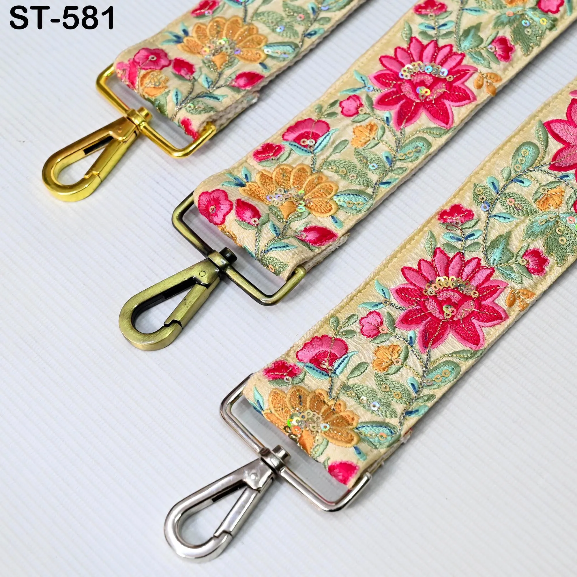 Embroidered Purse Strap Crossbody Strap for Purses Handbag Boho Bag Strap Floral Embroidery Replacement Strap Boho Guitar Strap Gift for her
