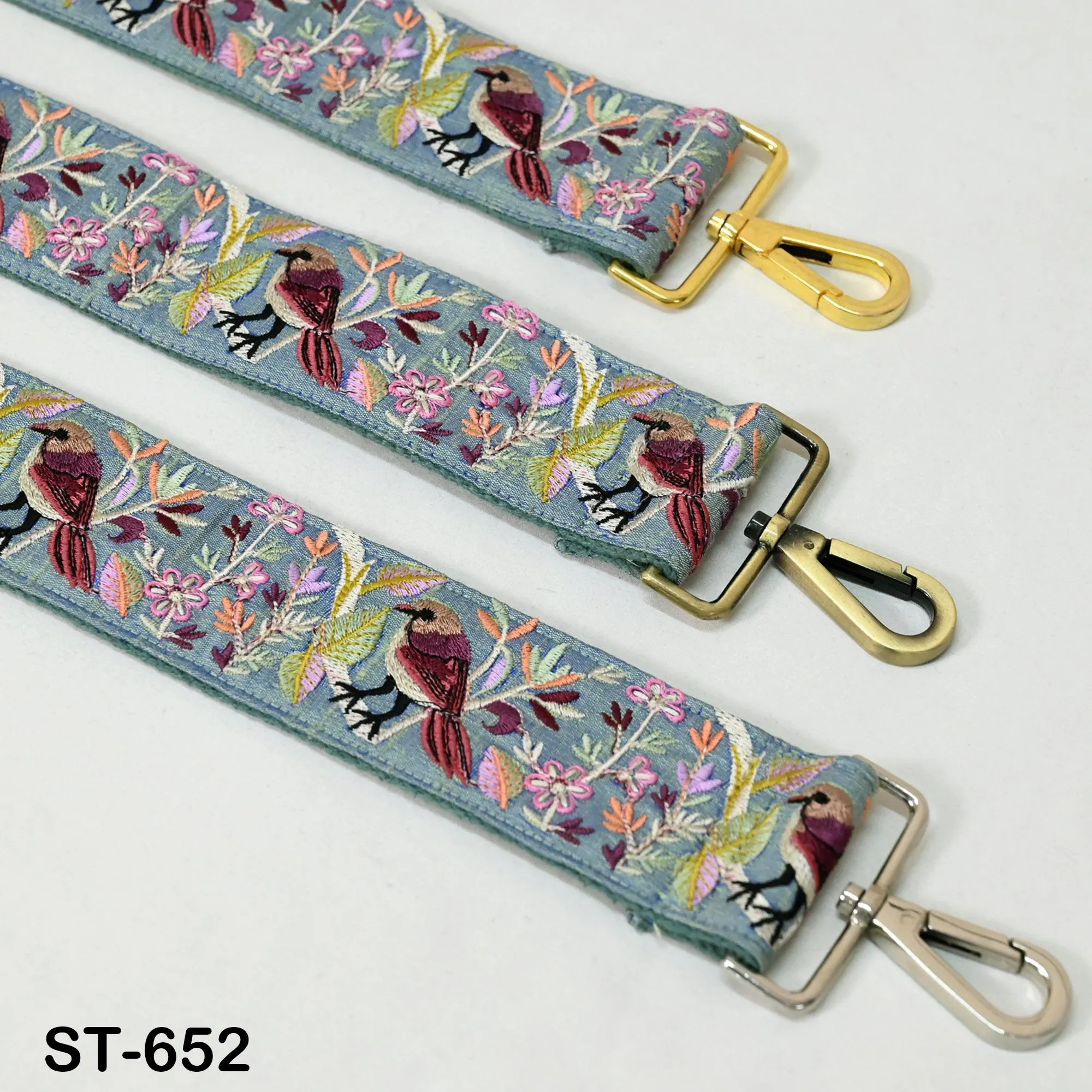 Embroidered Purse Strap Crossbody Strap for Purses Handbag Boho Bag Strap Floral Embroidery Replacement Strap Boho Guitar Strap Gift Friend