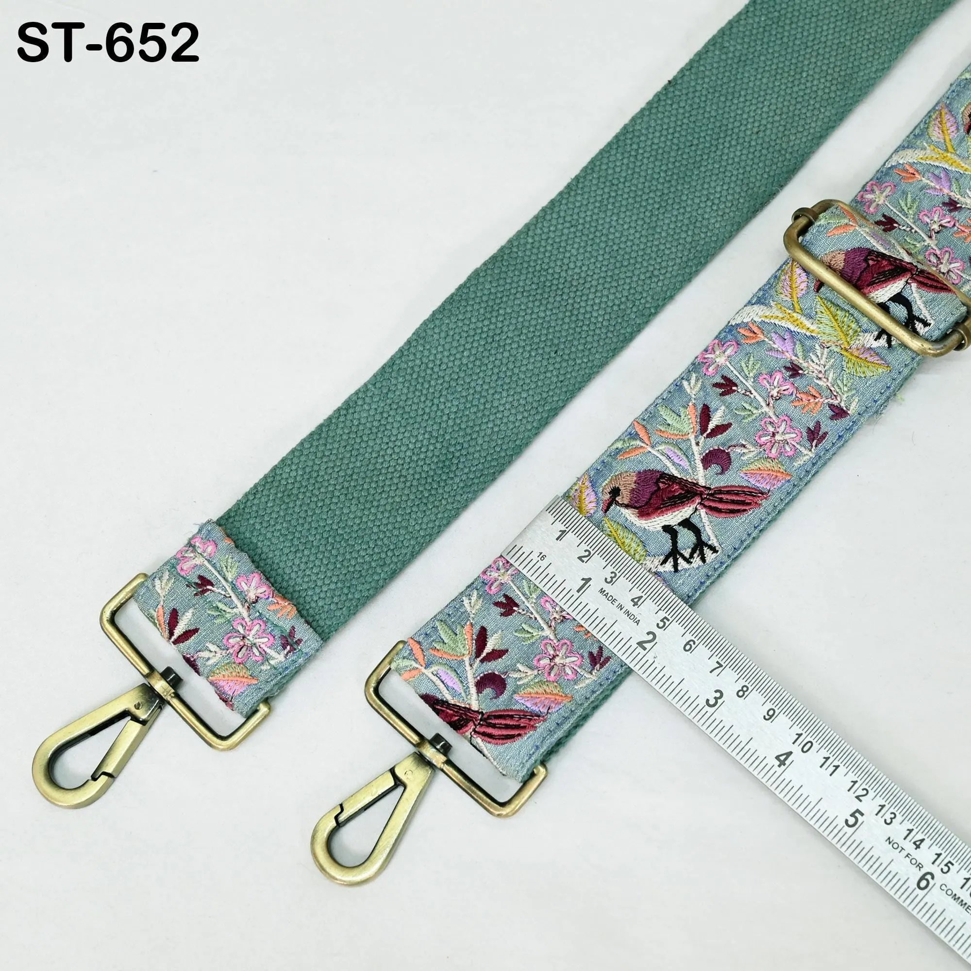 Embroidered Purse Strap Crossbody Strap for Purses Handbag Boho Bag Strap Floral Embroidery Replacement Strap Boho Guitar Strap Gift Friend