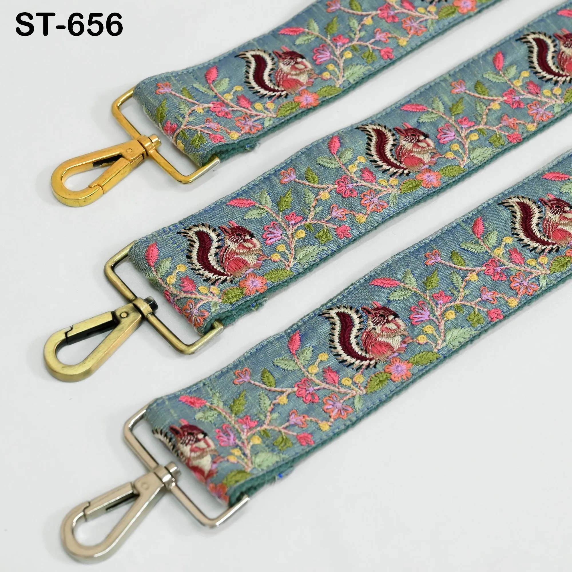 Embroidered Purse Strap Crossbody Strap for Purses Handbag Messenger Bags Strap Embroidery Replacement Straps Boho Guitar Strap Gift Friend