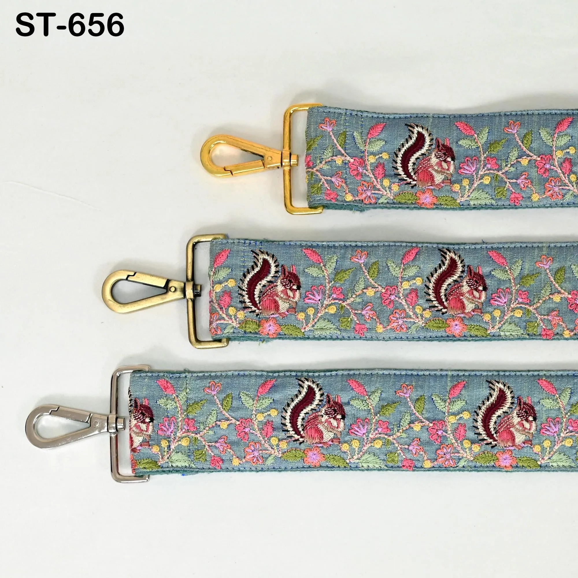 Embroidered Purse Strap Crossbody Strap for Purses Handbag Messenger Bags Strap Embroidery Replacement Straps Boho Guitar Strap Gift Friend