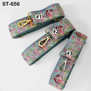 Embroidered Purse Strap Crossbody Strap for Purses Handbag Messenger Bags Strap Embroidery Replacement Straps Boho Guitar Strap Gift Friend