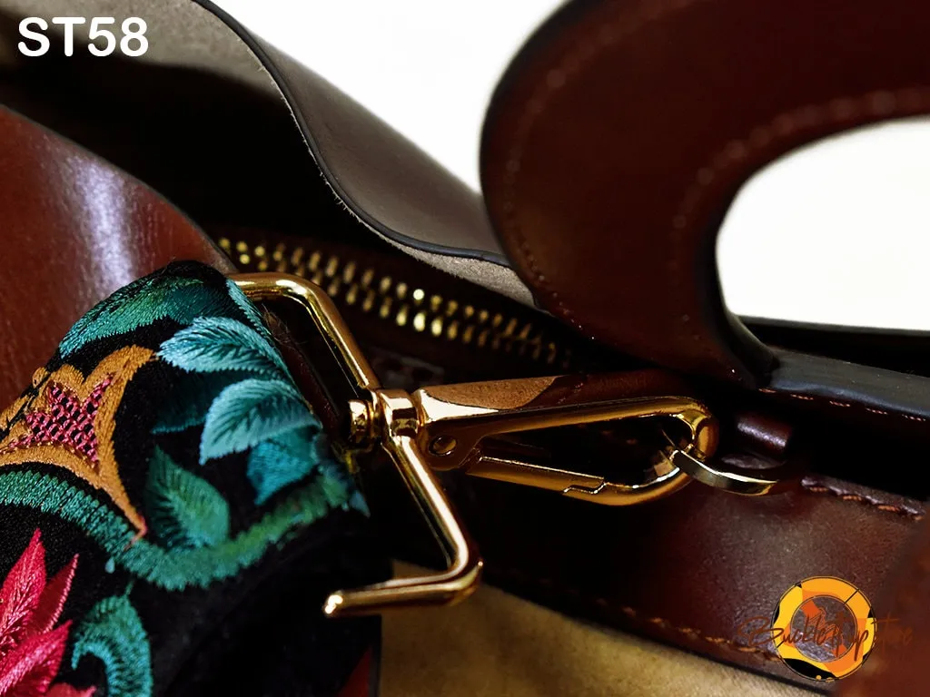 Embroidery Replacement Strap Purse Strap Crossbody Strap for Purses Embroidered Boho Bags Strap Boho Guitar Strap Handbag Strap gift for her