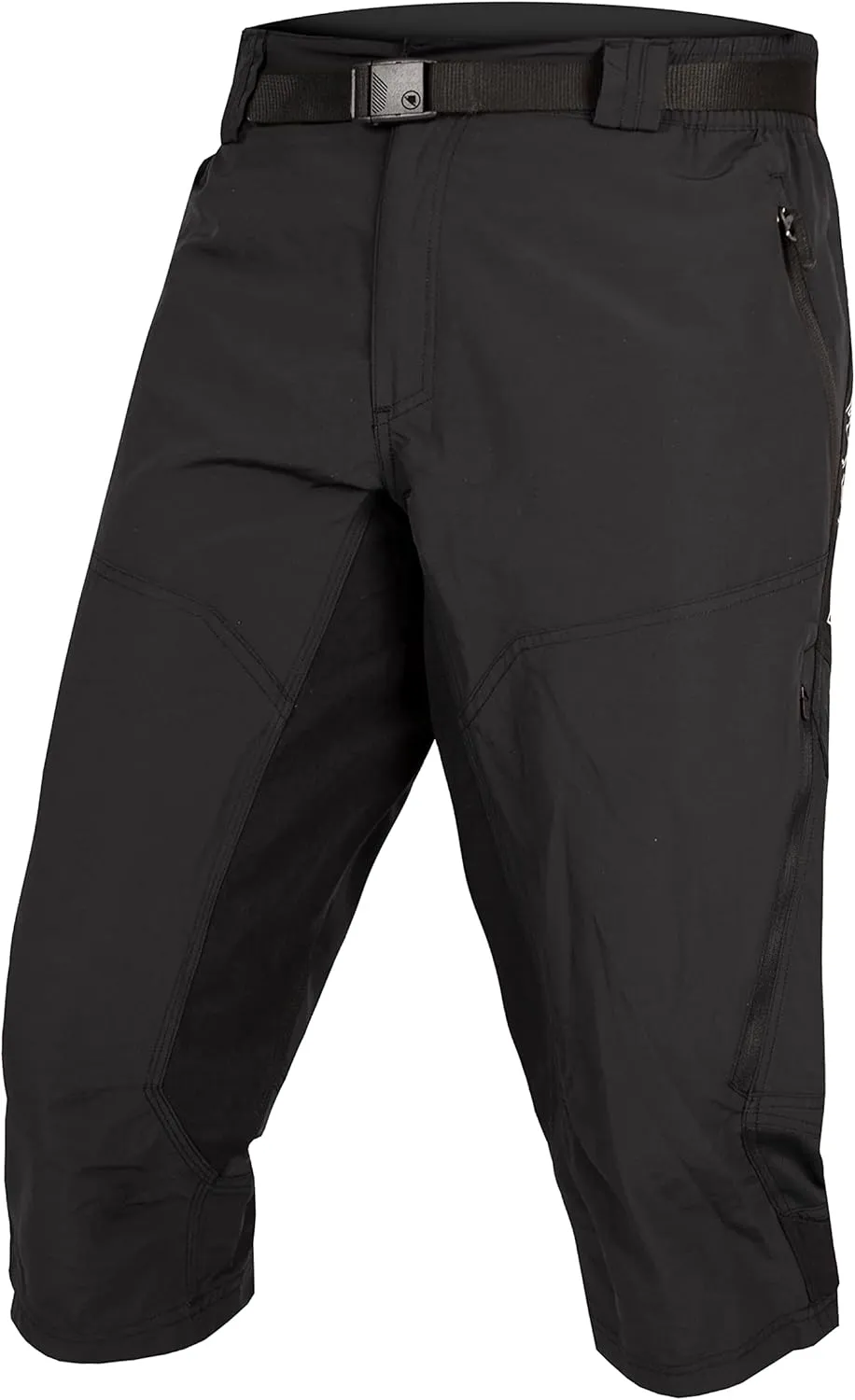 Endura Mens Hummvee Mountain Bike Baggy Cycling Short with Liner 3/4 Shorts - Black, Large