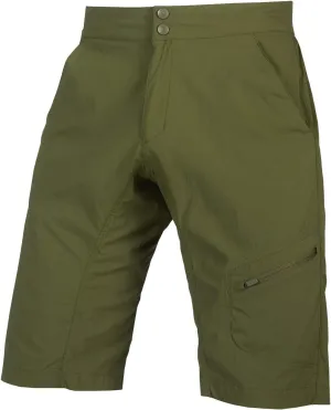 Endura Mens Hummvee Mountain Bike Baggy Cycling Short with Liner Lite Shorts - Olive Green 2022, Small