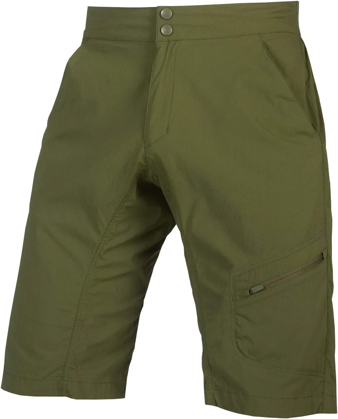 Endura Mens Hummvee Mountain Bike Baggy Cycling Short with Liner Lite Shorts - Olive Green 2022, Small