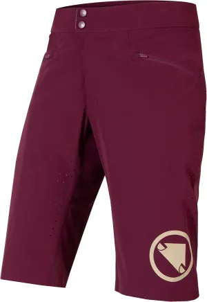 Endura Mens SingleTrack Mountain Bike Baggy Cycling Short Lite Standard Length - Aubergine, Medium