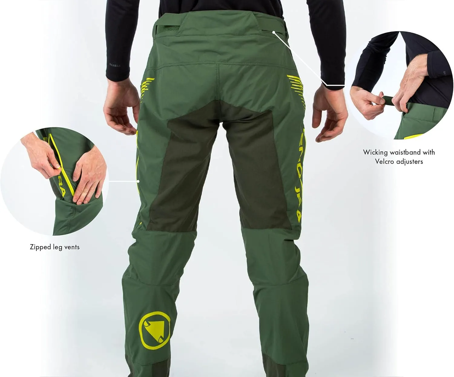 Endura Mens SingleTrack Mountain Cycling Pants ClickFast Liner Compatible