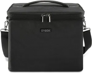 Epson EpiqVision Mini Custom Travel Case in Black, Customized for EF21 and EF22 Projectors, Soft Interior Protection, Spacious Two Pockets and Zipped Compartment, Modern Design