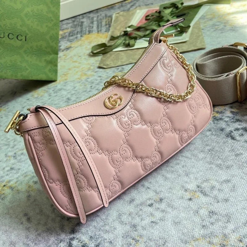 ESMEE - GG Matelassé Shoulder Bag Pink