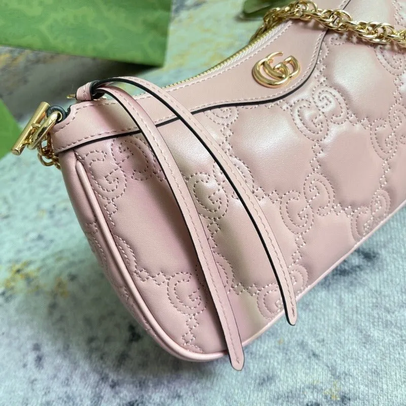 ESMEE - GG Matelassé Shoulder Bag Pink