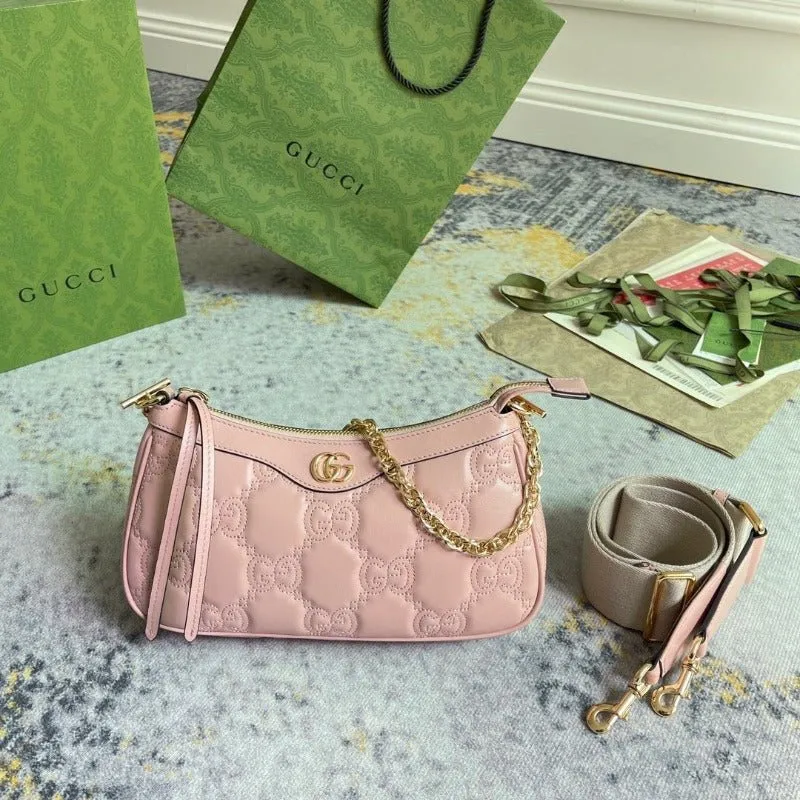 ESMEE - GG Matelassé Shoulder Bag Pink