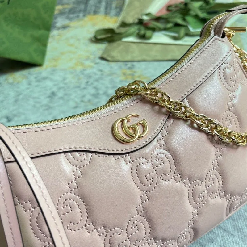 ESMEE - GG Matelassé Shoulder Bag Pink