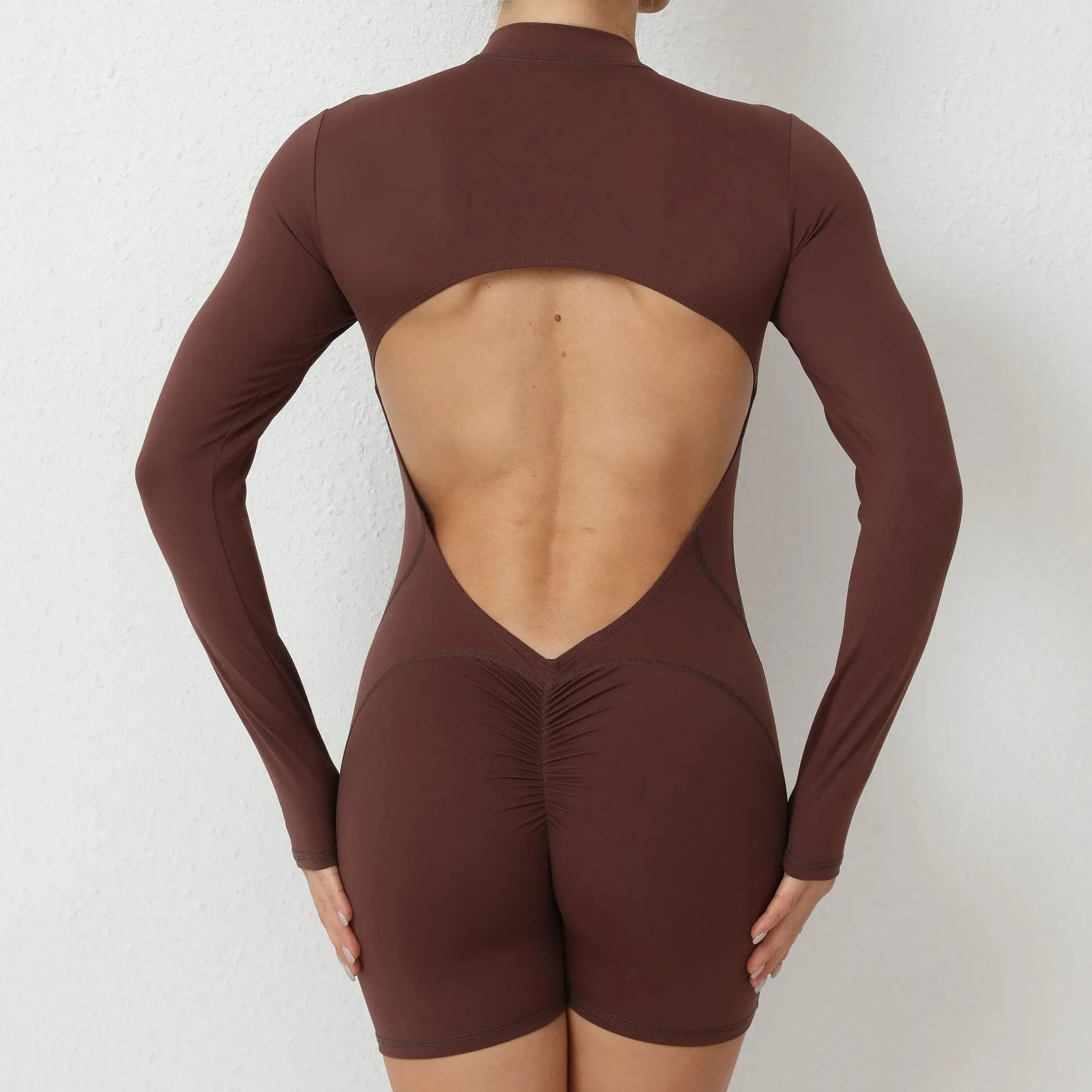 Essential Open Back Scrunch Romper