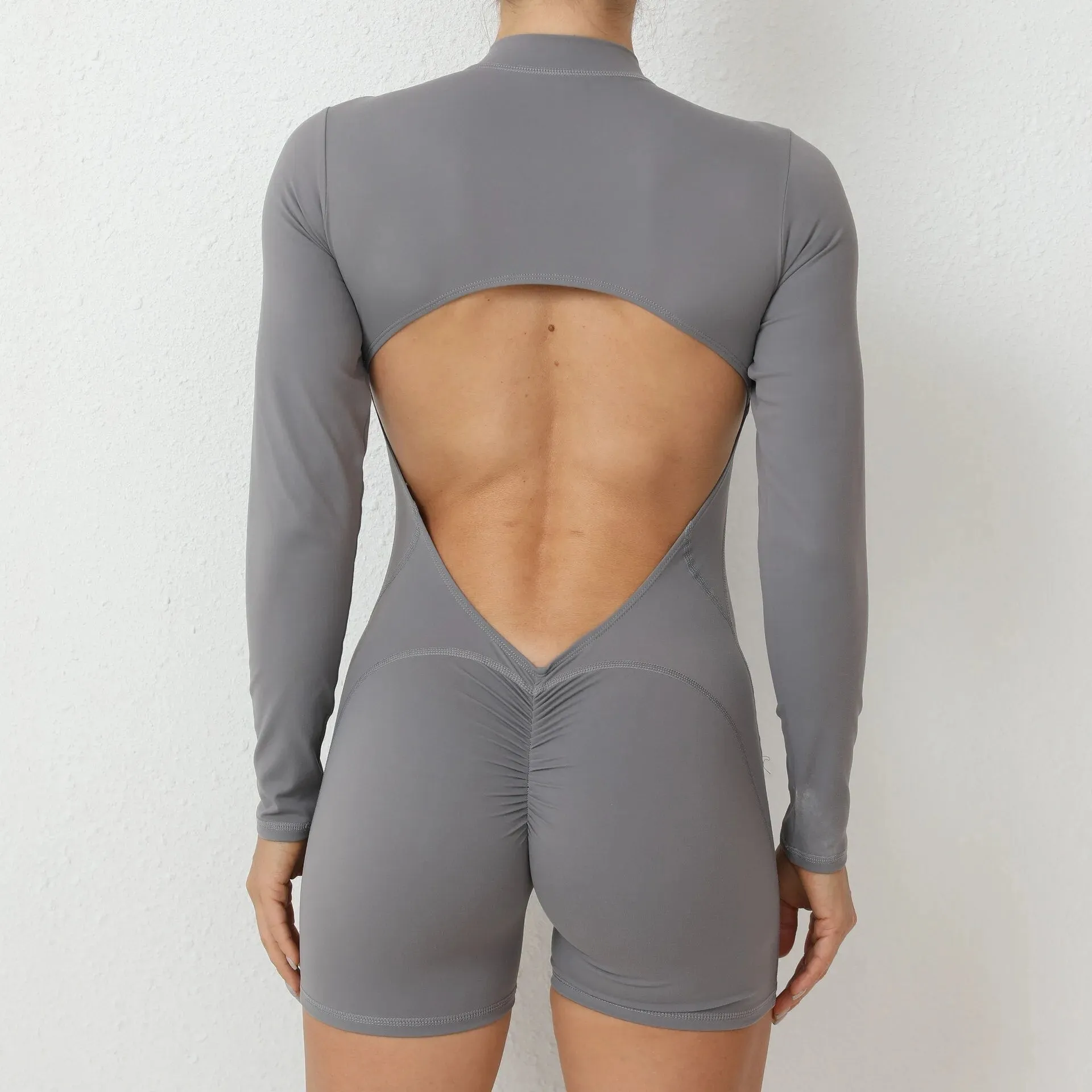 Essential Open Back Scrunch Romper