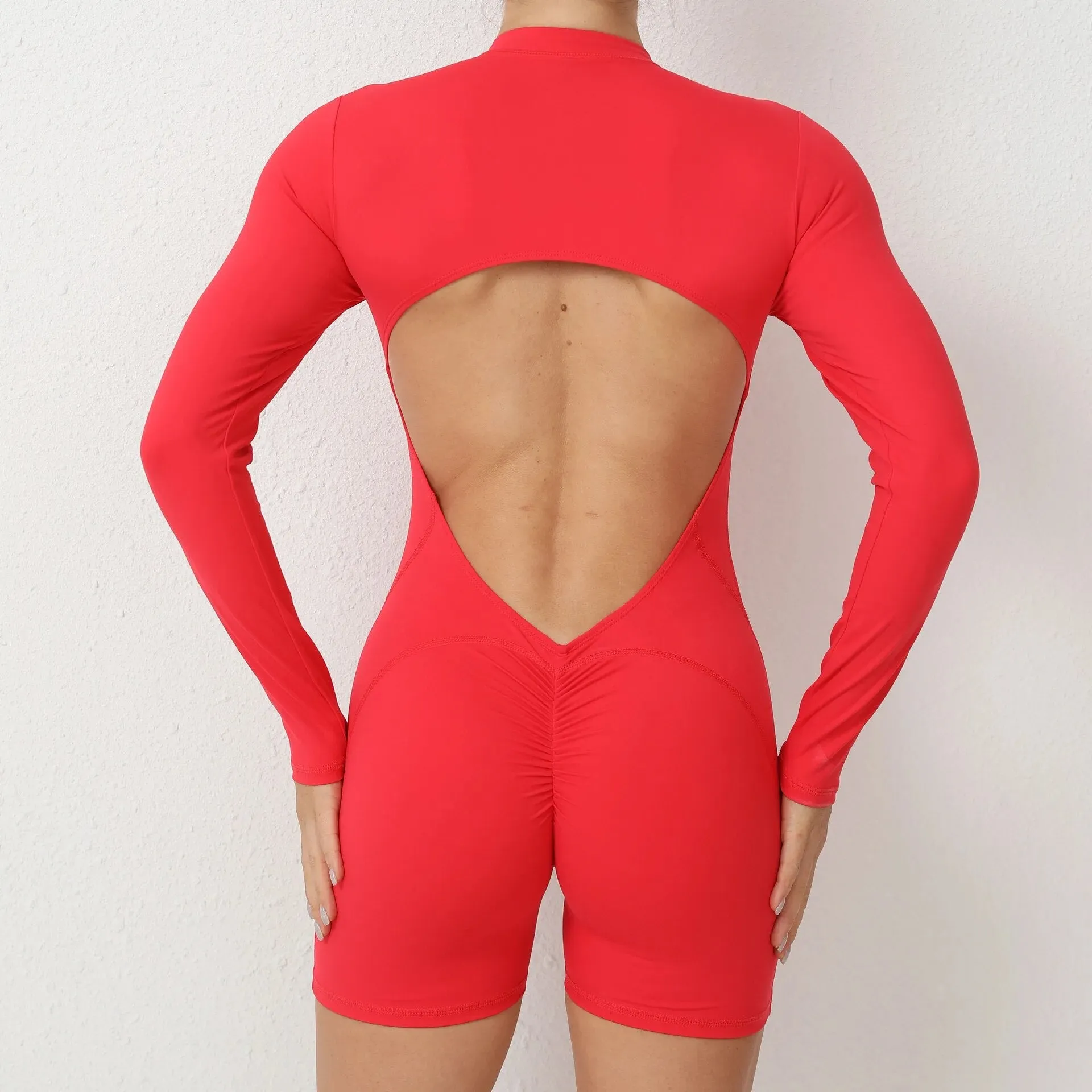 Essential Open Back Scrunch Romper