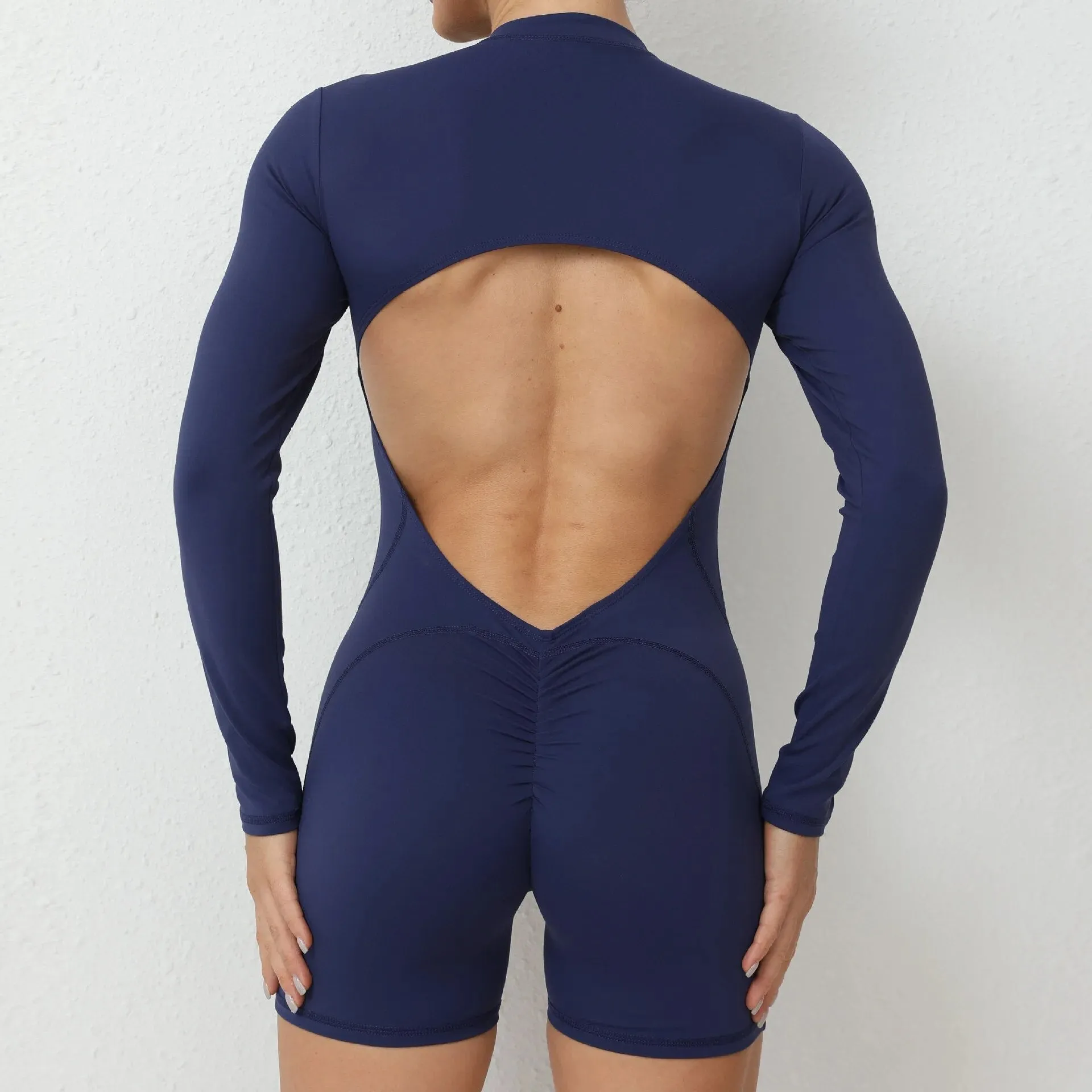 Essential Open Back Scrunch Romper