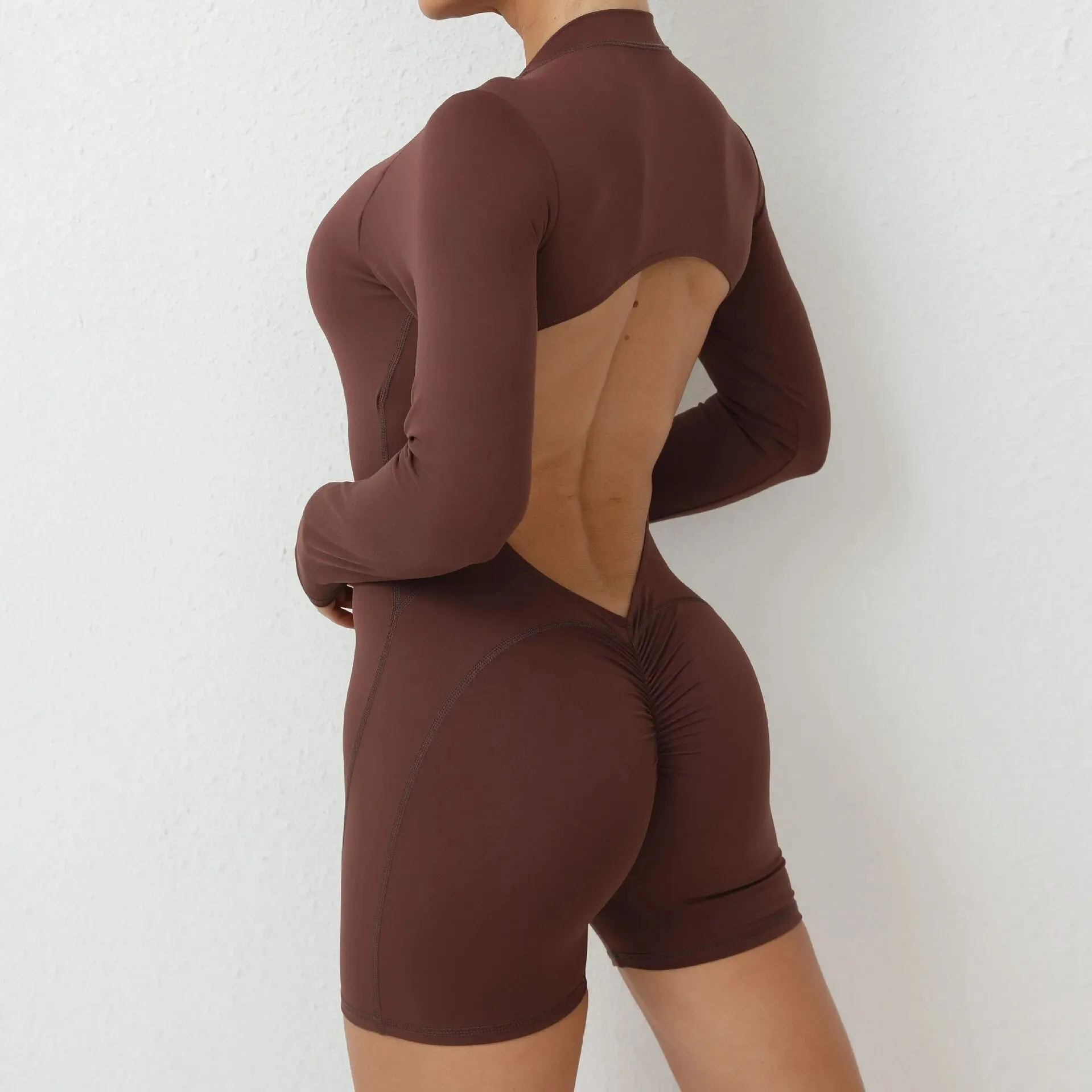 Essential Open Back Scrunch Romper