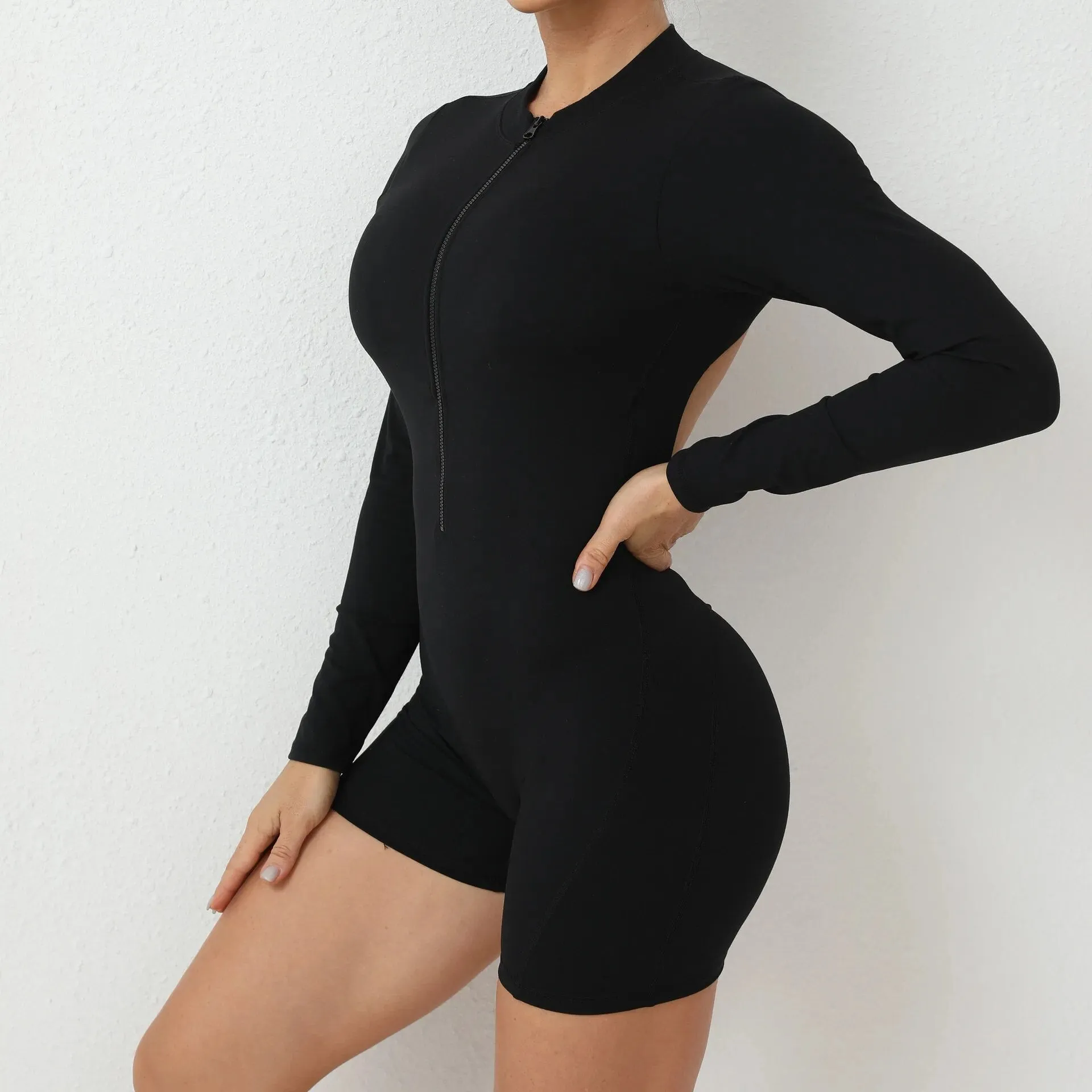 Essential Open Back Scrunch Romper