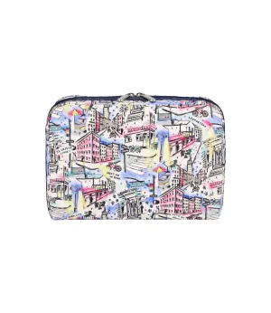 Extra Large Rectangular Cosmetic<br>NYC Winter Wonderland