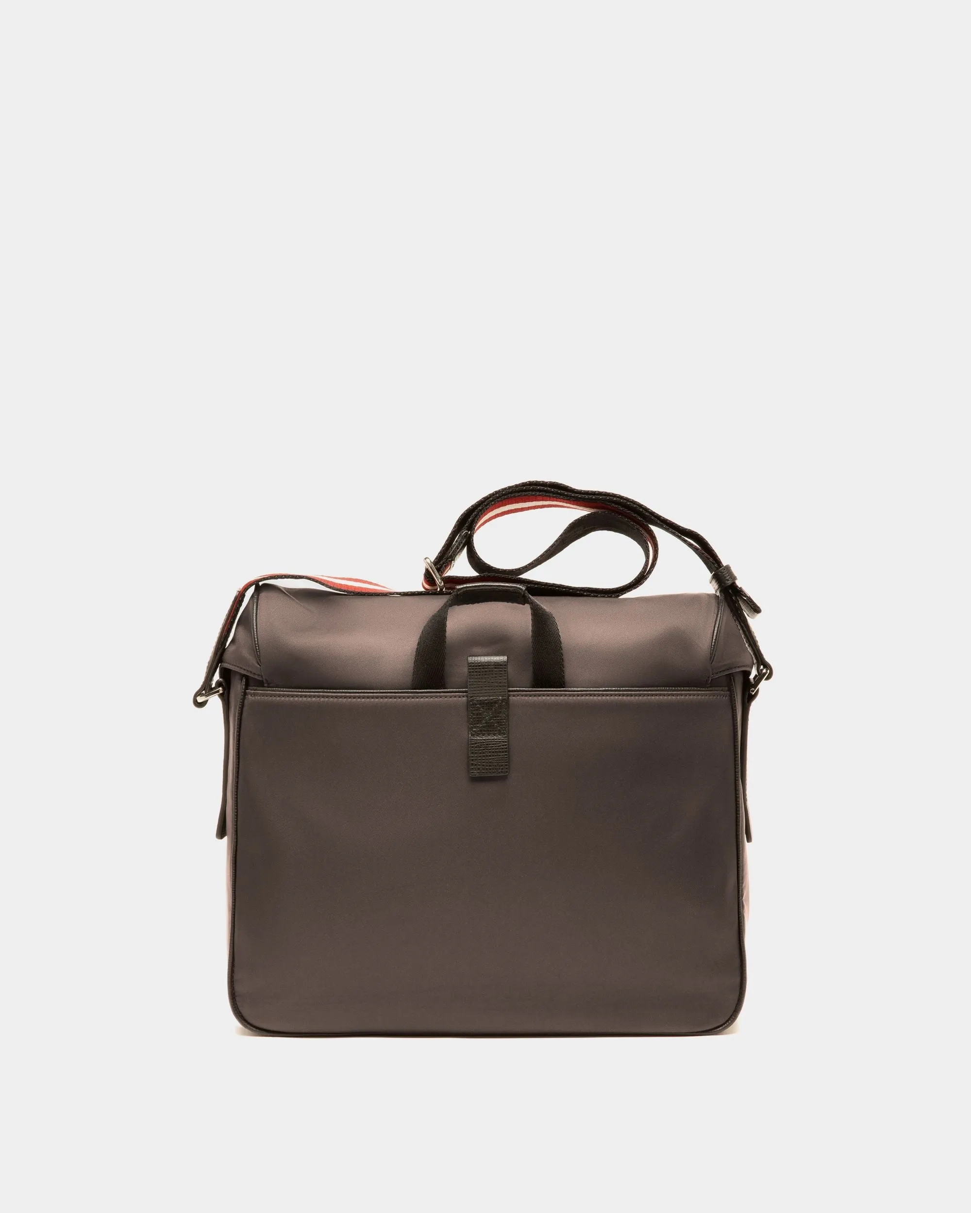 Fabro Recycled Nylon Messenger Bag In Army Green