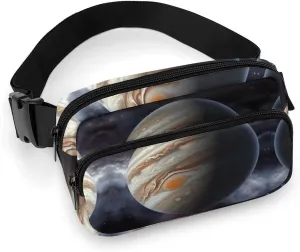 Fanny Pack for Men Women Jupiter Landscape Belt Bag Lightweight Waist Bag Pack Full Printed Pack With Adjustable Strap For Running Hiking Travel