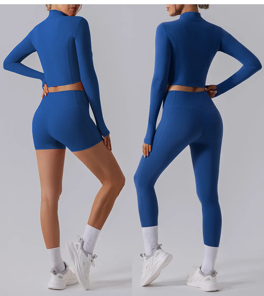 Farah Half Zip Longsleeve Top & Leggings Set
