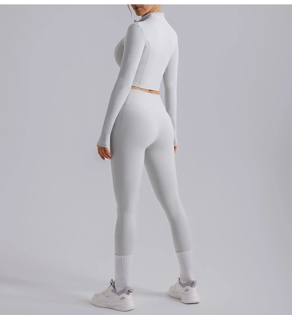 Farah Half Zip Longsleeve Top & Leggings Set