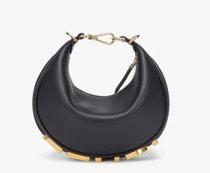 Fendigraphy Mini
Black leather mini-bag