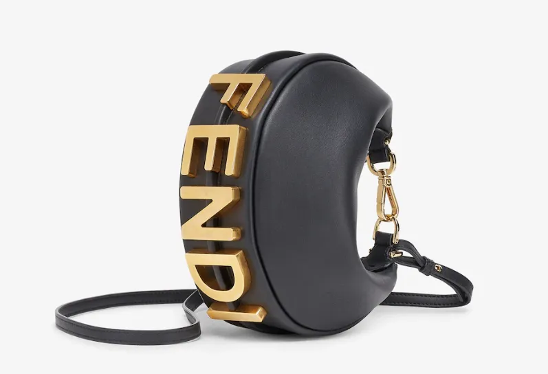 Fendigraphy Mini
Black leather mini-bag