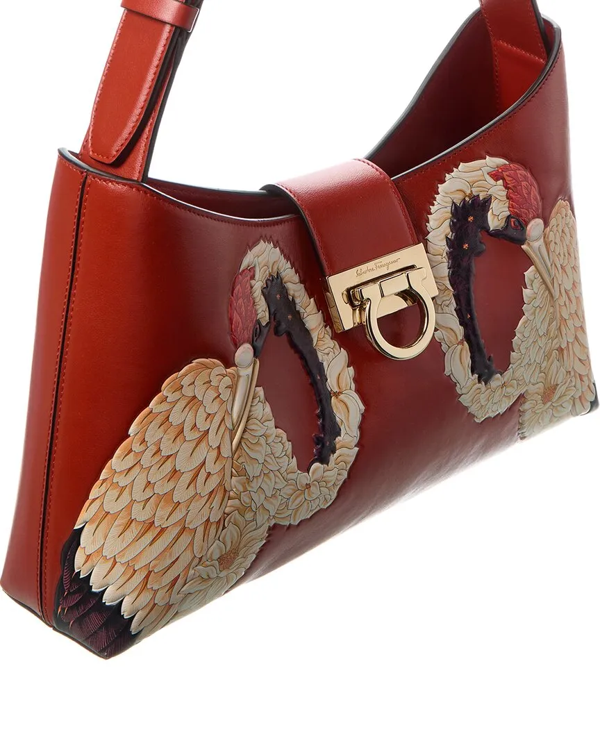 Ferragamo Leather Hobo Bag
