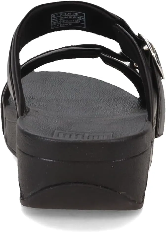 FitFlop Women's LULU Adjustable Leather Slides