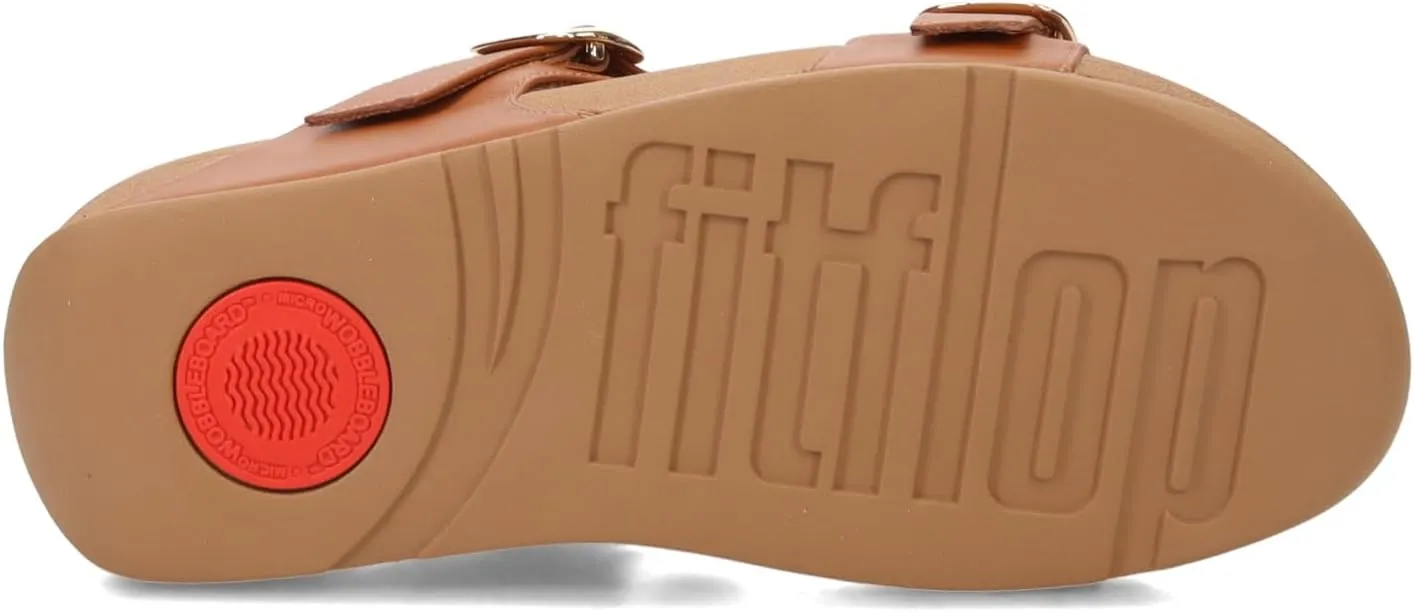 FitFlop Women's LULU Adjustable Leather Slides