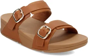 FitFlop Women's LULU Adjustable Leather Slides
