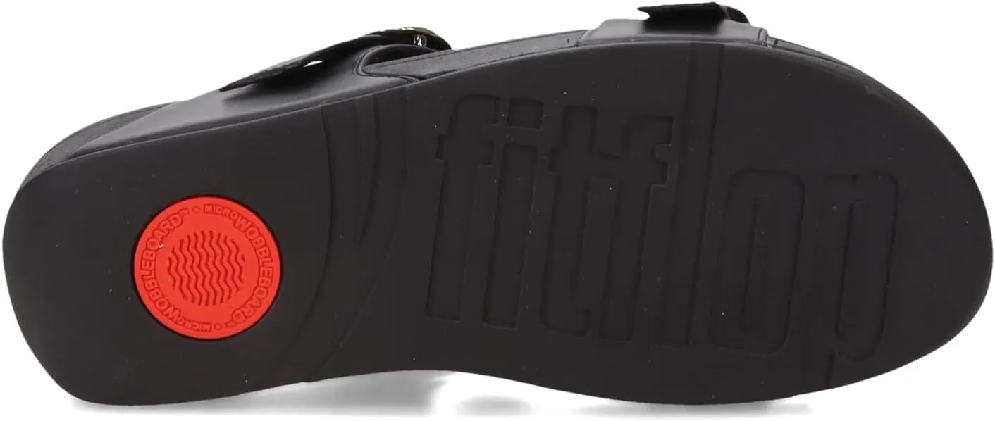 FitFlop Women's LULU Adjustable Leather Slides