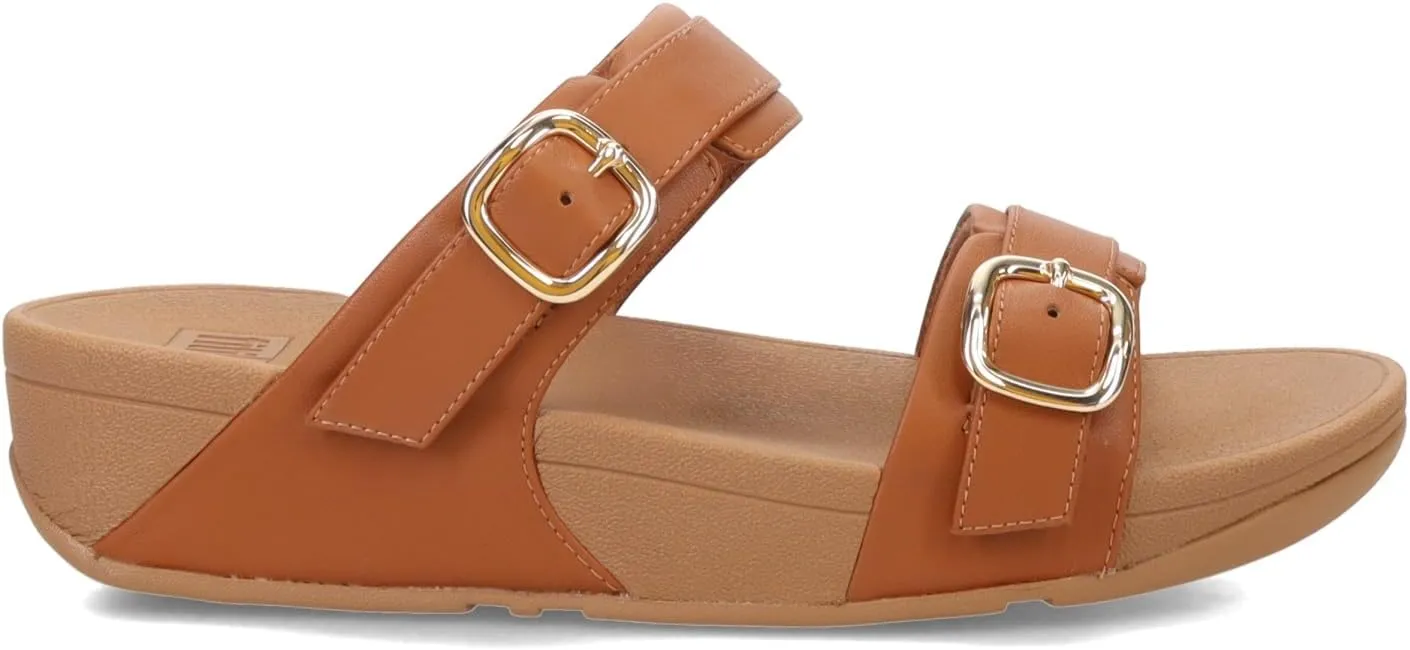 FitFlop Women's LULU Adjustable Leather Slides
