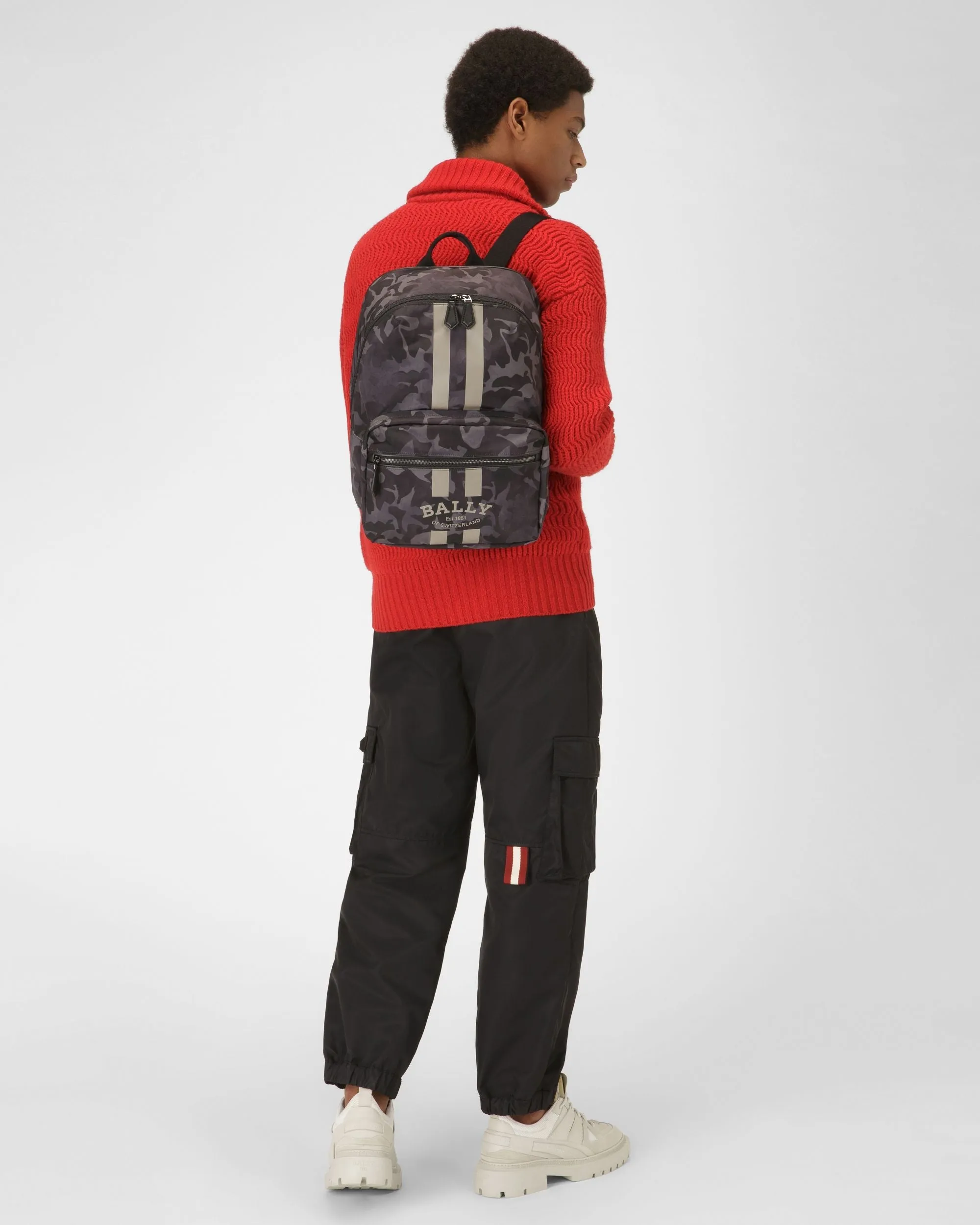 Fixie Nylon Backpack In Black