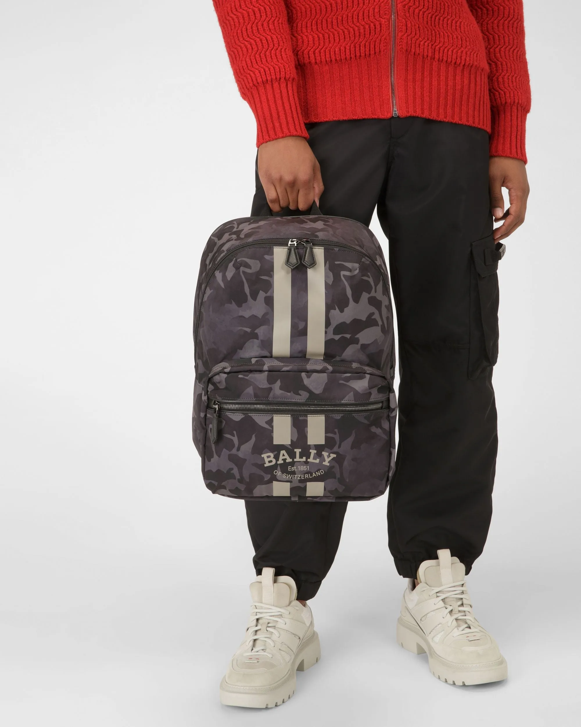 Fixie Nylon Backpack In Black