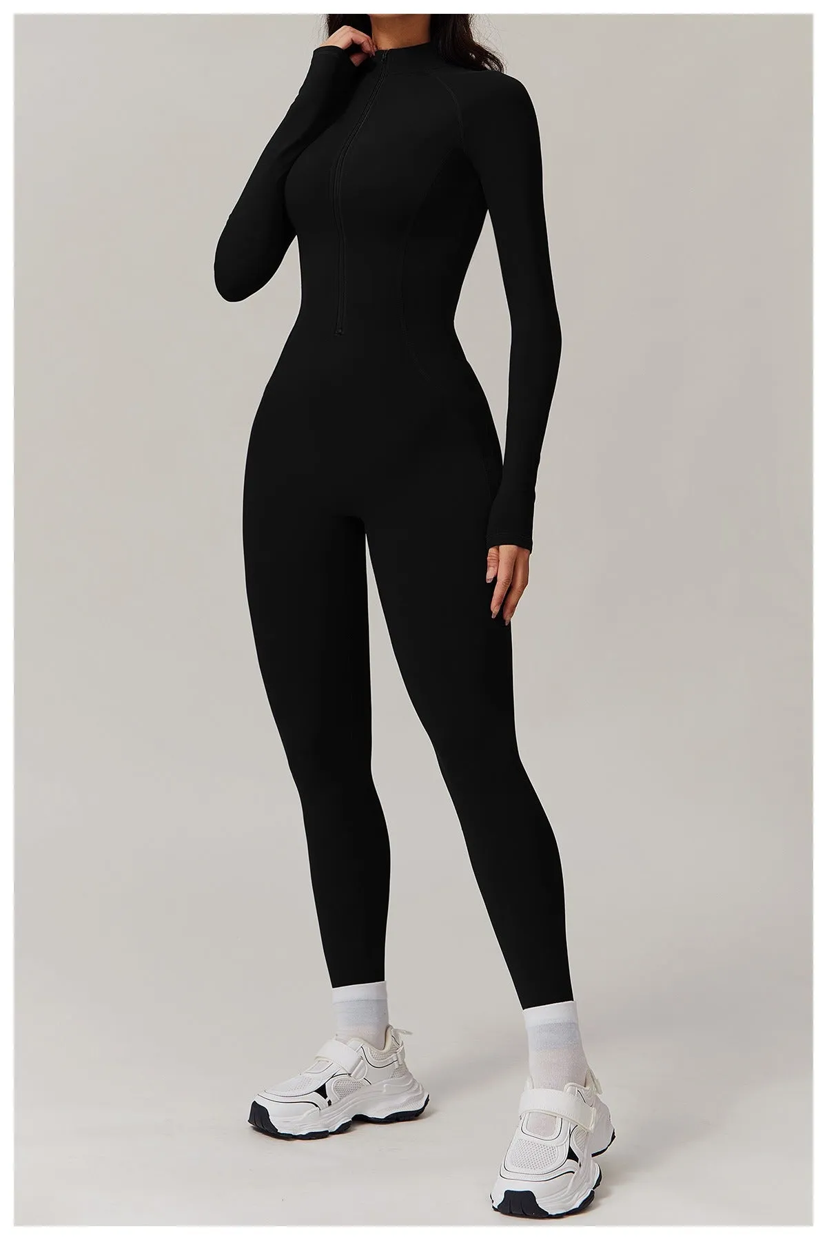Fleeced Warm Longsleeve Jumpsuit (Size down)