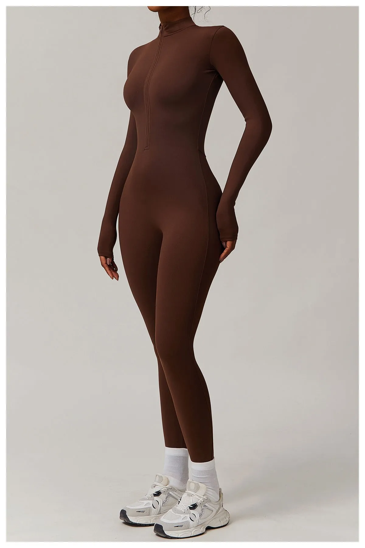 Fleeced Warm Longsleeve Jumpsuit (Size down)
