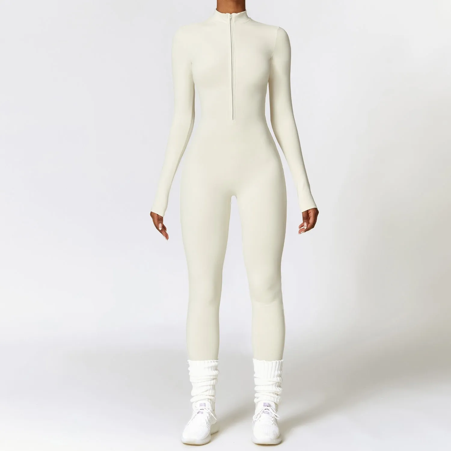 Fleeced Warm Longsleeve Jumpsuit (Size down)