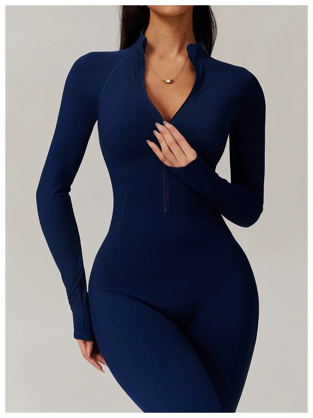 Fleeced Warm Longsleeve Jumpsuit (Size down)