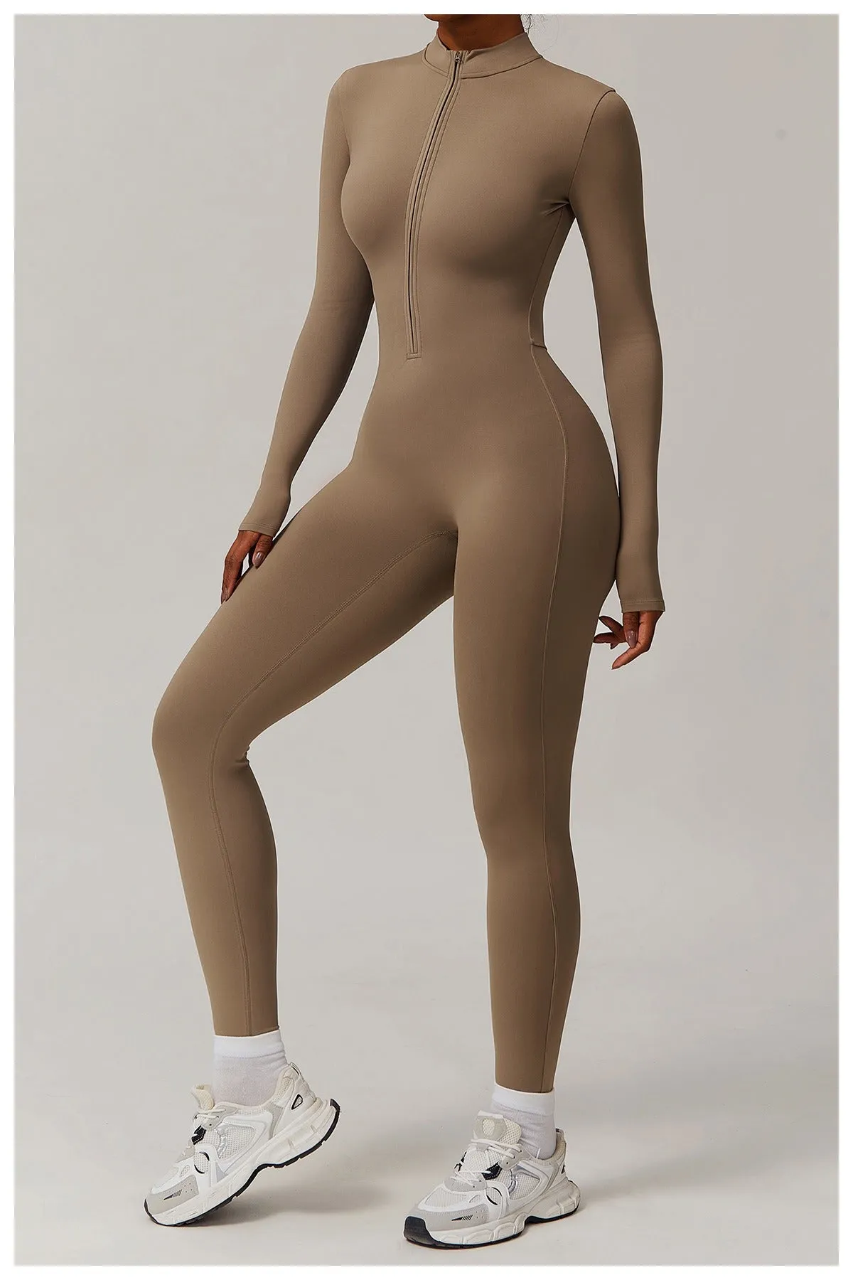 Fleeced Warm Longsleeve Jumpsuit (Size down)