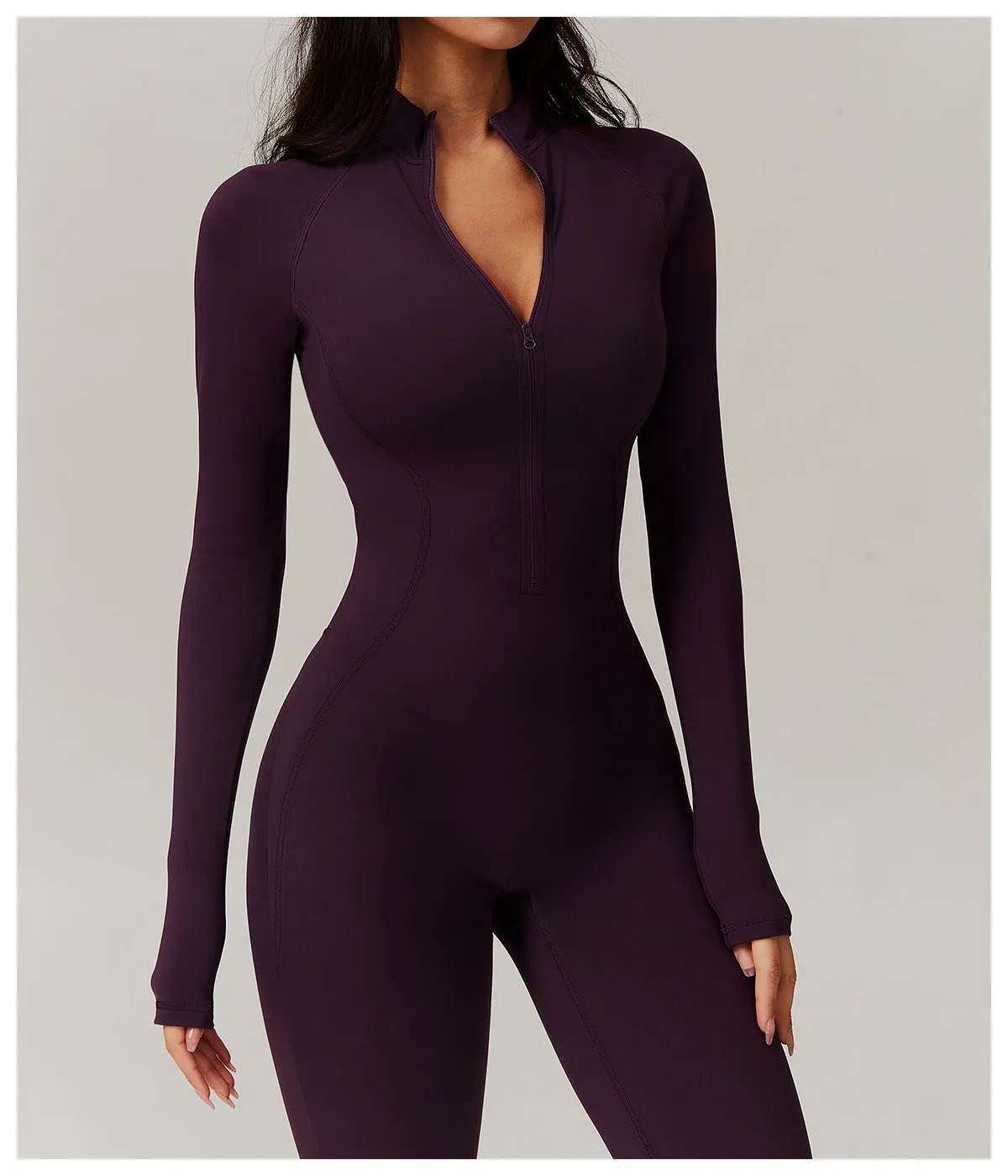 Fleeced Warm Longsleeve Jumpsuit (Size down)