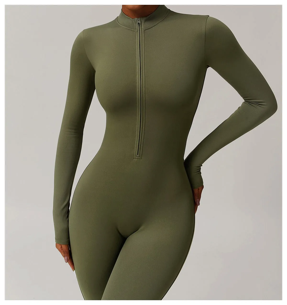 Fleeced Warm Longsleeve Jumpsuit (Size down)
