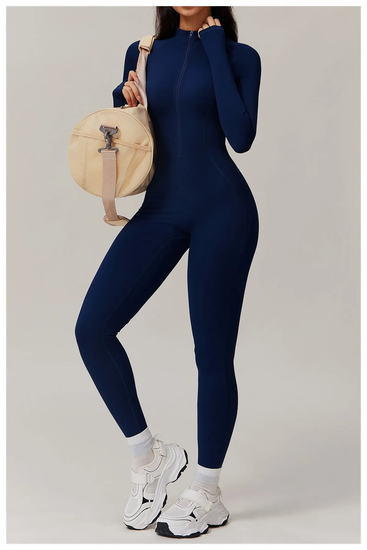 Fleeced Warm Longsleeve Jumpsuit (Size down)